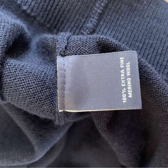 Hart Schaffner Marx Men's 100% Merino Wool V-Neck Sweater Vest - Blue 2XLB - Picture 4 of 5